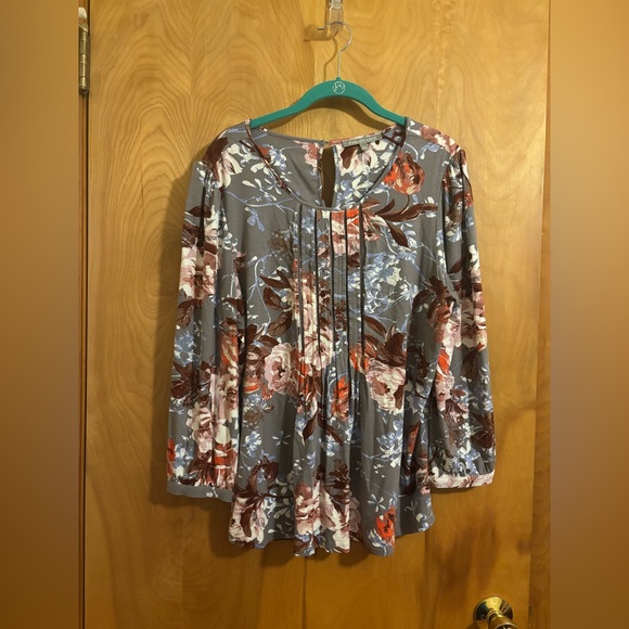 Daniel Rainn Tops - Daniel Rainn Multicolor Floral Long Sleeve Top Size Large
